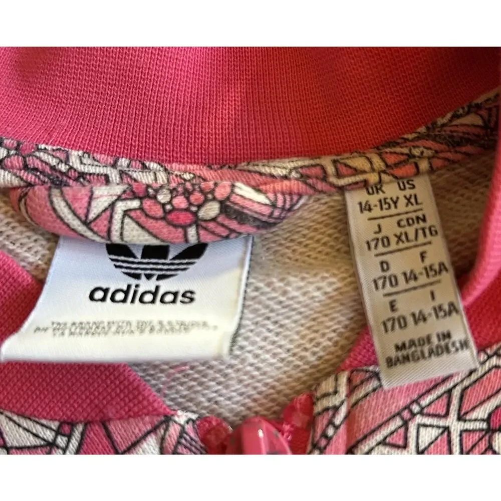 Adidas Originals‎ Super Star Track Jacket Multicolor/Real Pink Girls XL